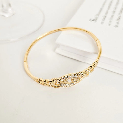 Bracelete Cravejado Elis Banho Ouro 18k