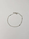 Pulseira Coração Nara Banho Ródio Branco
