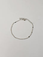 Pulseira Coração Nara Banho Ródio Branco