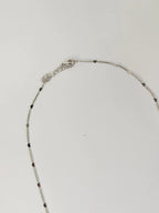 Colar Coração Nara 45cm Banho Ródio Branco