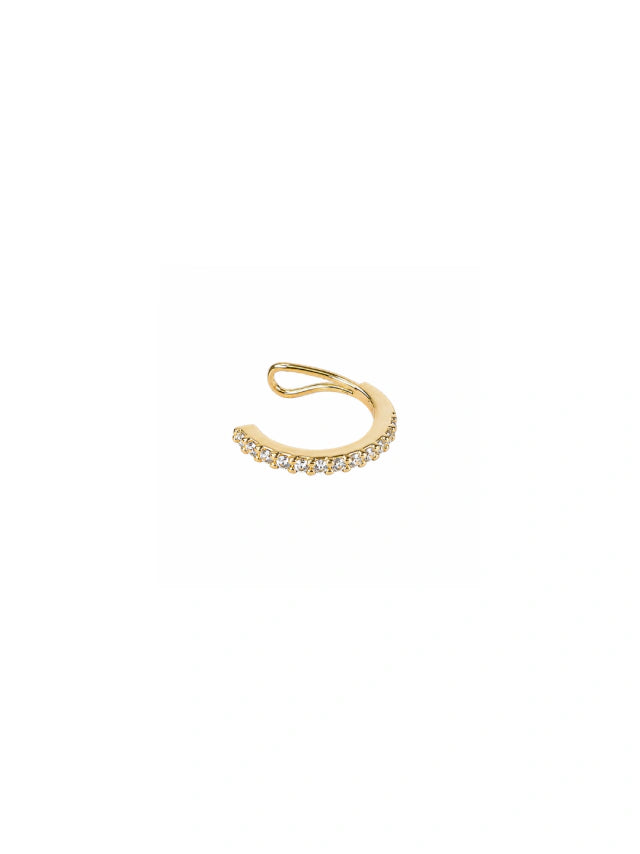 Piercing Fake Cravejado Elis Banho Ouro 18k