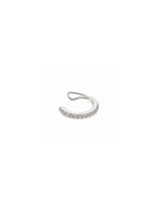 Piercing Fake Cravejado Elis Banho Ródio Branco