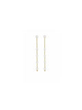 Brinco Pérolas Pendentes Banho Ouro 18k