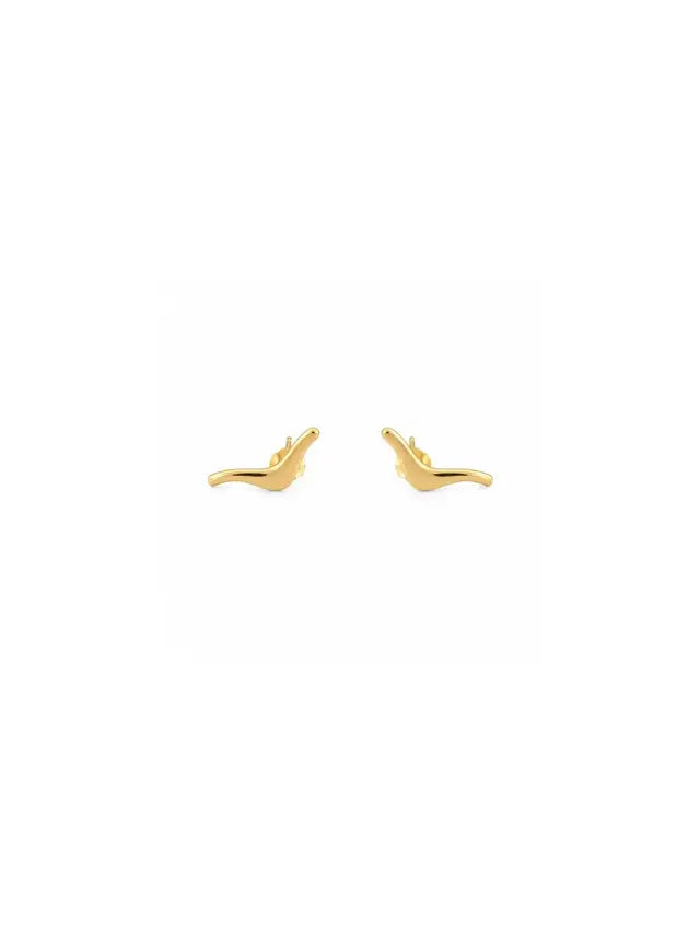 Brinco Linha Orgânica Banho Ouro 18k