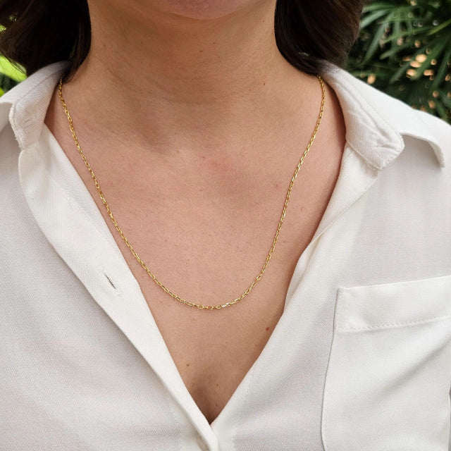 Colar Corrente Maya Cartier 70cm Banho Ouro 18k