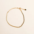 Pulseira Bolinhas Achatadas Clara Banho Ouro 18k