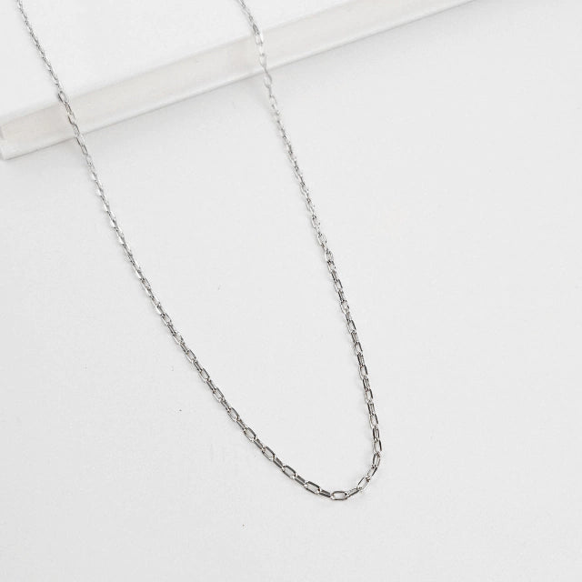 Colar Corrente Maya Cartier 70cm Banho Ródio Branco