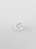 Piercing Fake Pérolas Banho Ródio Branco