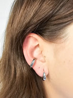 Piercing Fake Bold Banho Ródio Branco