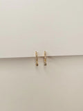 Brinco Argola Triangular Elis P Banho Ouro 18k