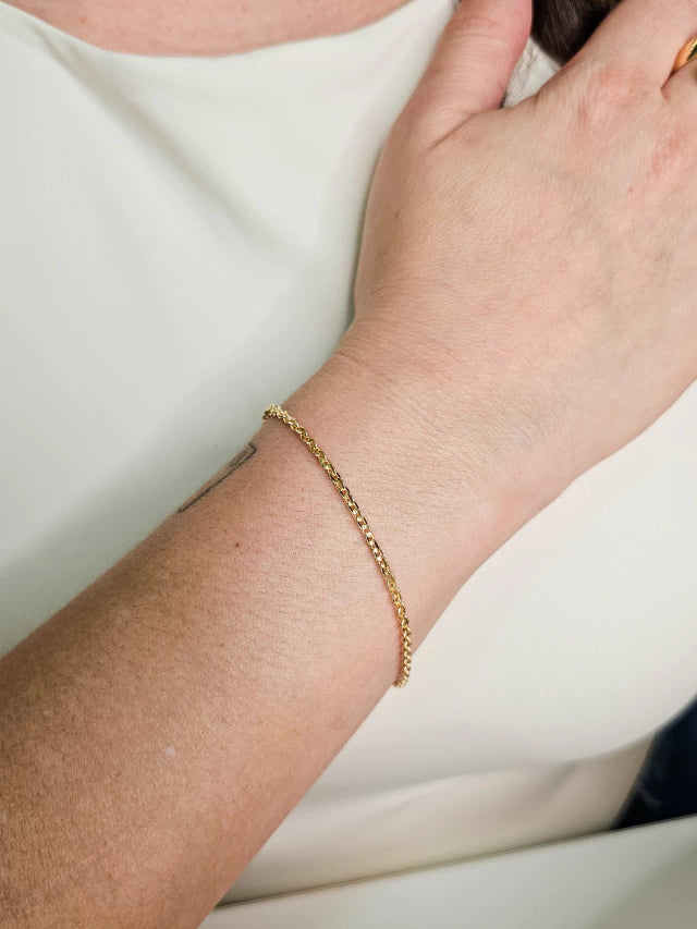 Pulseira Cadeadinho Banho Ouro 18K