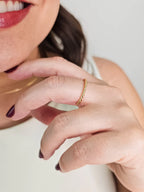 Anel Torcido Regulável Banho Ouro 18k