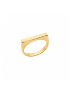 Anel Line Elis Banho Ouro 18k