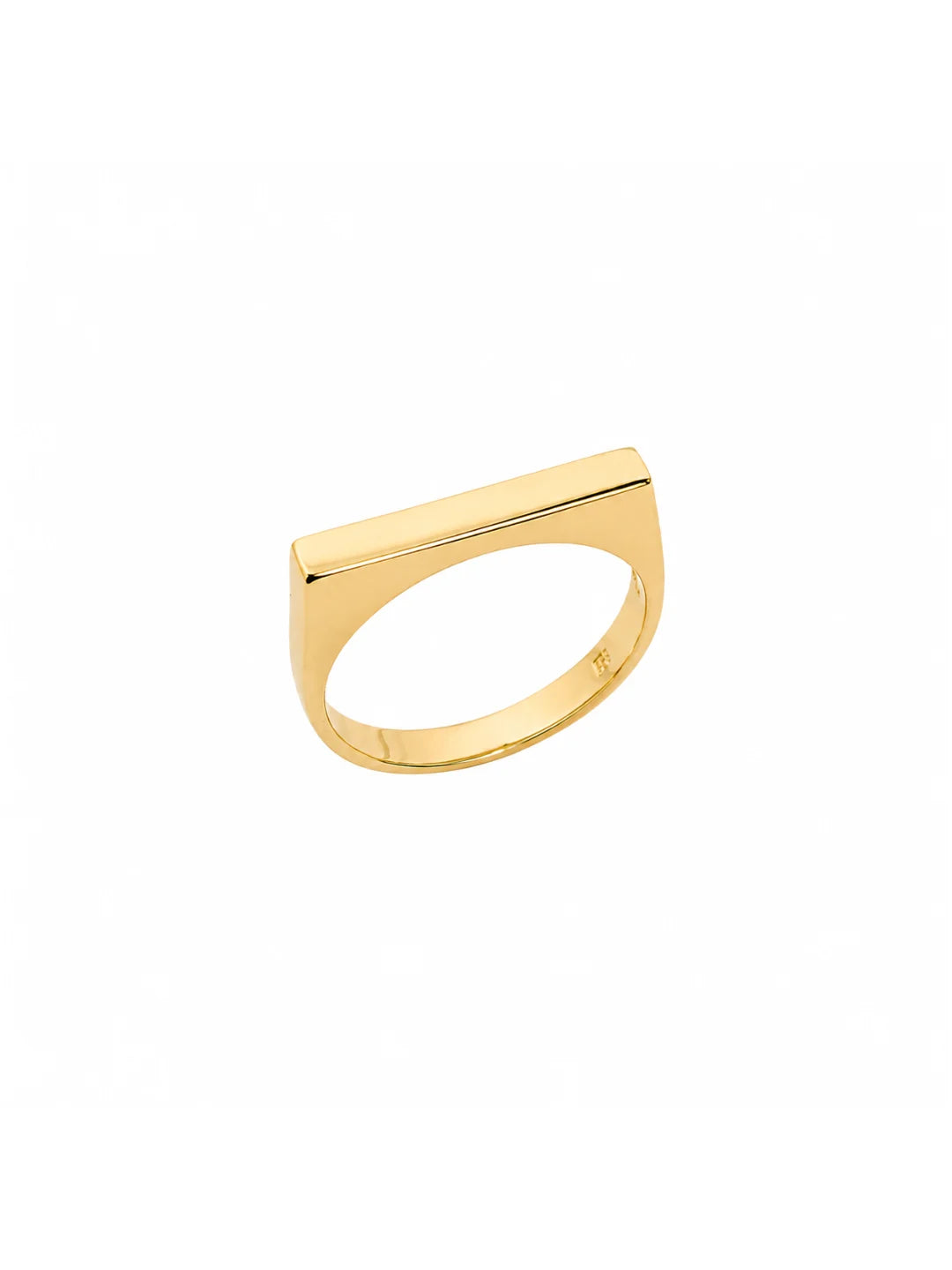 Anel Line Elis Banho Ouro 18k