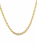 Colar Corrente Elos 40 cm Banho Ouro 18k