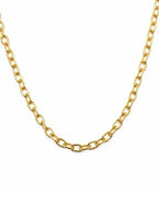 Colar Corrente Elos 40 cm Banho Ouro 18k