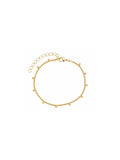Pulseira Mini Esferas Banho Ouro 18K