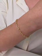 Pulseira Corrente Elos Banho Ouro 18k