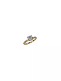 Anel Solitário Cravejado Clara 6mm Banho Ouro 18k