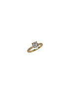 Anel Solitário Cravejado Clara 6mm Banho Ouro 18k