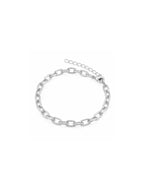 Pulseira Corrente Elos Banho Ródio Branco