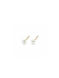 Brinco Pérola 4 mm Banho Ouro 18K