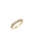 Anel Zircônias Clara Banho Ouro 18k