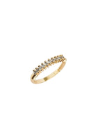 Anel Zircônias Clara Banho Ouro 18k