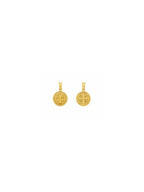 Pingente Medalha São Bento 0,8 cm Banho Ouro 18k